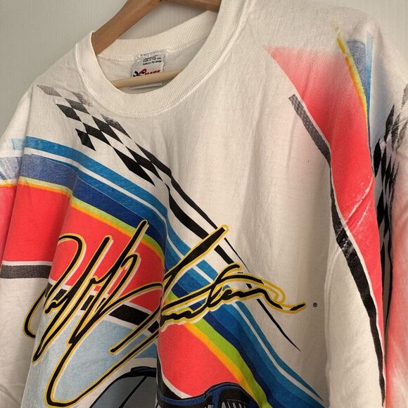 Vintage '96 Jeff Gordon Nascar T-Shirt Sz XL DuPont Racing "Finish First" - Picture 7 of 12